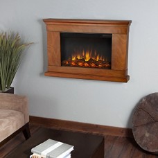 Real Flame 760E-P Wall-Hung Electric Fireplace  Pecan  Small - B00G7JCX9Y